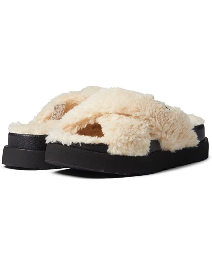 UGG Slippers Fuzz Sugar Cross Slide 8 UGG Slippers Fuzz Sugar Cross Slide - Image 6