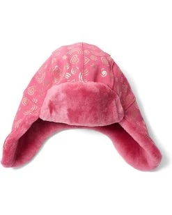 UGG Kids Hats Water Resistant Sheepskin Love Print Trapper (Toddler/Little Kids)