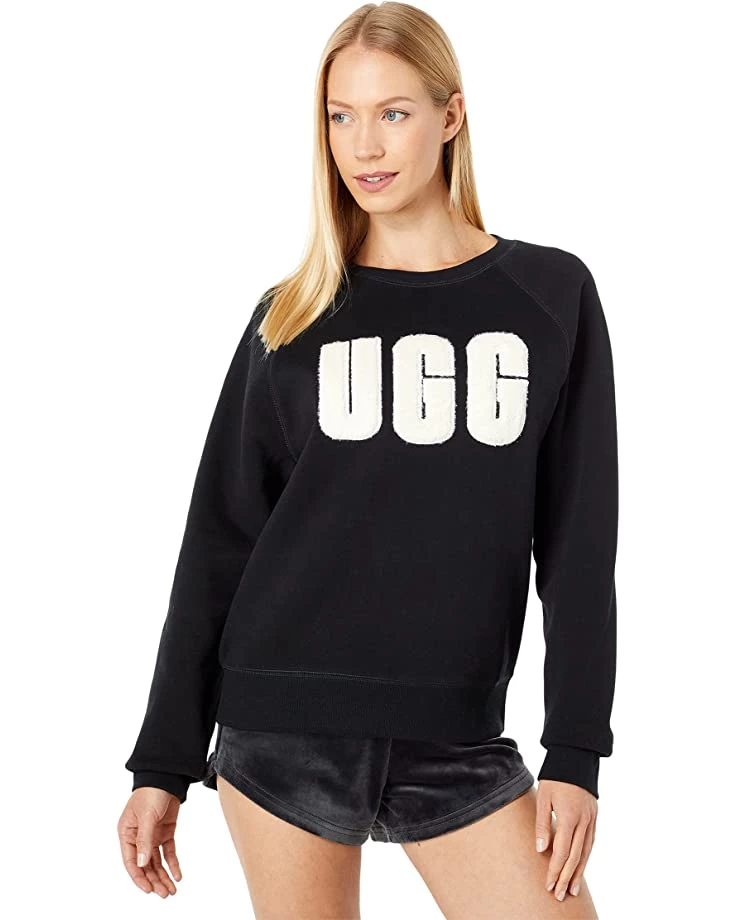 UGG Hoodies & Sweatshirts Madeline Fuzzy Logo Crew Neck T-Shirt 3 UGG Hoodies & Sweatshirts Madeline Fuzzy Logo Crew Neck T-Shirt