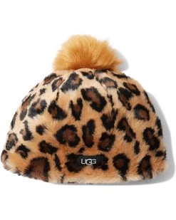 UGG Kids Hats Faux Fur Beanie with Faux Pom (Toddler/Little Kids)