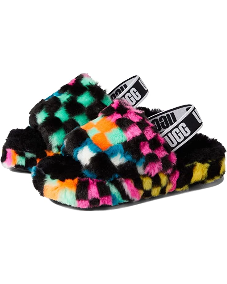 UGG Kids Slippers Fluff Yeah Slide Checks (Little Kid/Big Kid) 3 UGG Kids Slippers Fluff Yeah Slide Checks (Little Kid/Big Kid)