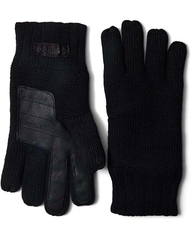 UGG Knit Gloves with Conductive Tech Leather Palm Patch 3 UGG Knit Gloves with Conductive Tech Leather Palm Patch