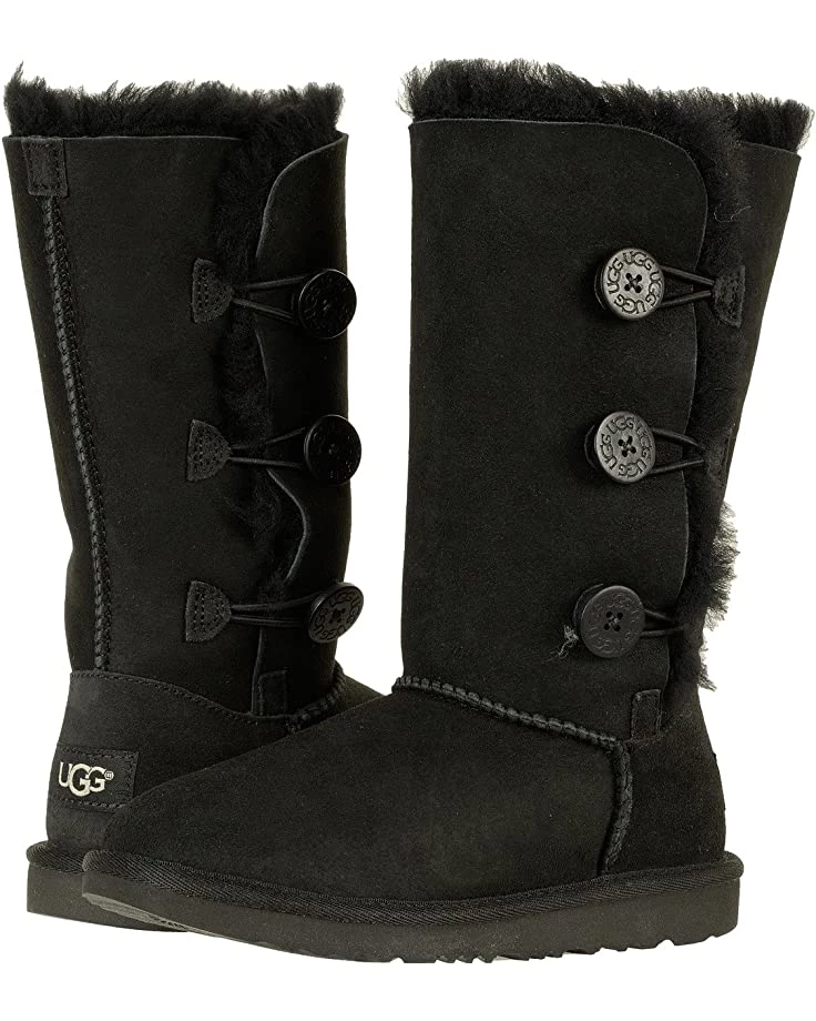 UGG Kids Boots Bailey Button Triplet II (Little Kid/Big Kid) 3 UGG Kids Boots Bailey Button Triplet II (Little Kid/Big Kid)
