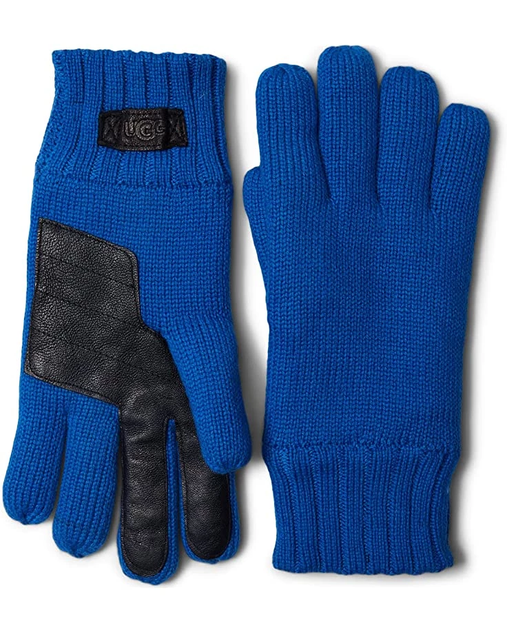 UGG Knit Gloves with Conductive Tech Leather Palm Patch 4 UGG Knit Gloves with Conductive Tech Leather Palm Patch - Image 2