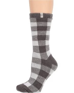 UGG Socks Vanna Check Fleece Lined Sock