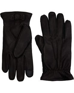 UGG 3 Point Leather Tech Gloves with Sherpa Lining