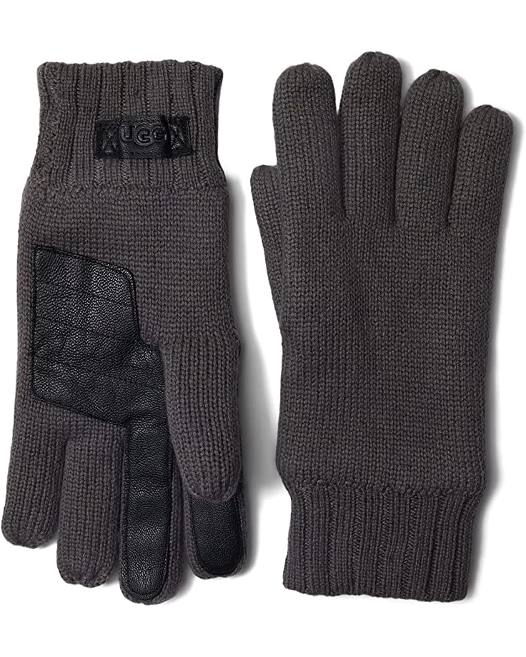 UGG Knit Gloves with Conductive Tech Leather Palm Patch 5 UGG Knit Gloves with Conductive Tech Leather Palm Patch - Image 3