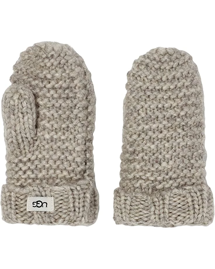 UGG Kids Hats Knit Hat with Faux Fur Pom and Knit Mittens Set (Toddler/Little Kids) 5 UGG Kids Hats Knit Hat with Faux Fur Pom and Knit Mittens Set (Toddler/Little Kids) - Image 3