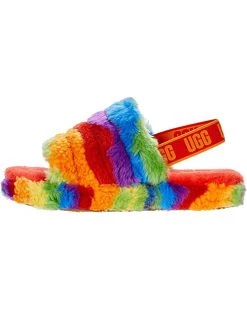 UGG Kids Slippers Fluff Yeah Slide Cali Collage (Little Kid/Big Kid) -Cheap UGG Store 81rXeAnnlpS. AC SR736920