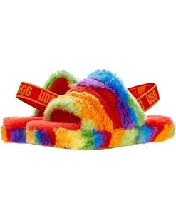 UGG Kids Slippers Fluff Yeah Slide Cali Collage (Little Kid/Big Kid)