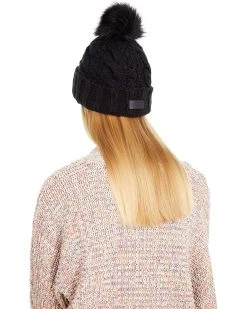 UGG Hats Knit Cable Beanie with Faux Fur Pom 11 UGG Hats Knit Cable Beanie with Faux Fur Pom -Cheap UGG Store 91sunNnqG7L. AC SR736920